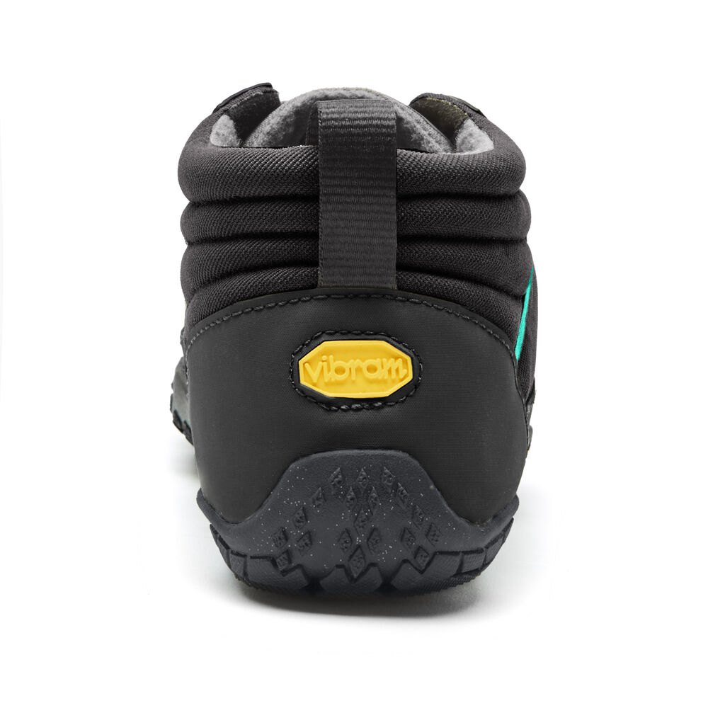 Vibram Five Fingers Womens Running Shoes - Black/Grey/Green - V-Trek Insulated - 37859-QUOP